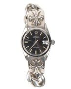 31mm Rolex Sterling Silver Oysterdate