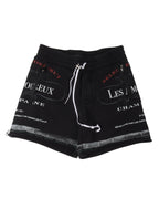 Champagne Print Shorts