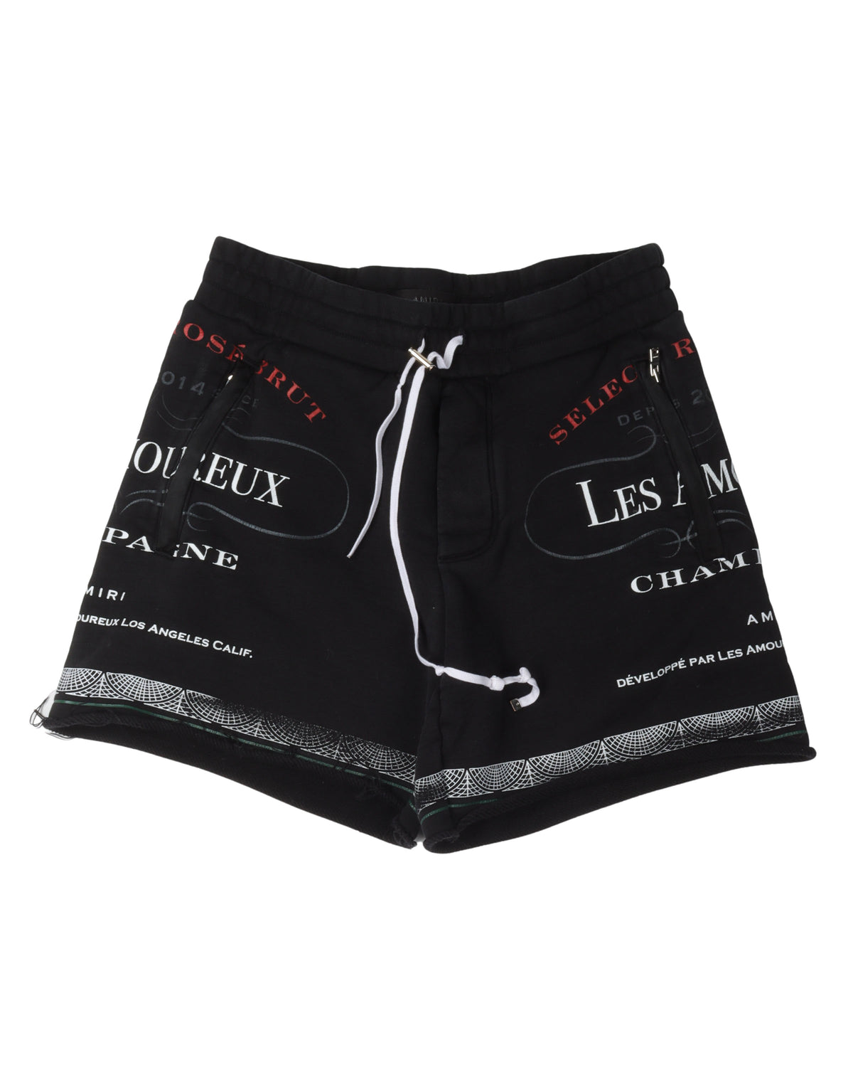 Champagne Print Shorts