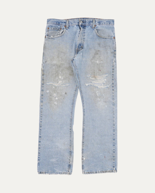 Distressed Levi's 517 Jeans