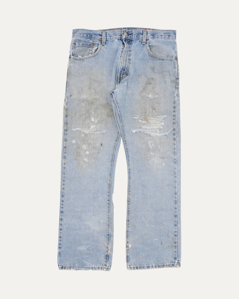 Distressed Levi's 517 Jeans