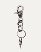 Short Fancy Link Key Clip Dagger