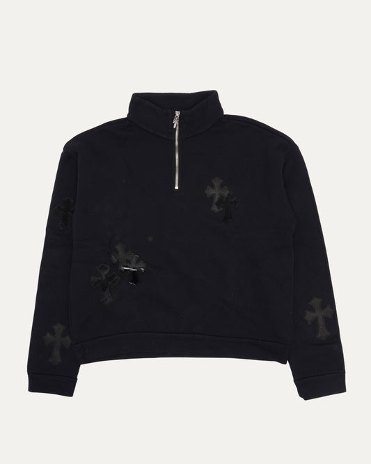 Paper Jam Cross Patch Quarter Zip Sweatshirt