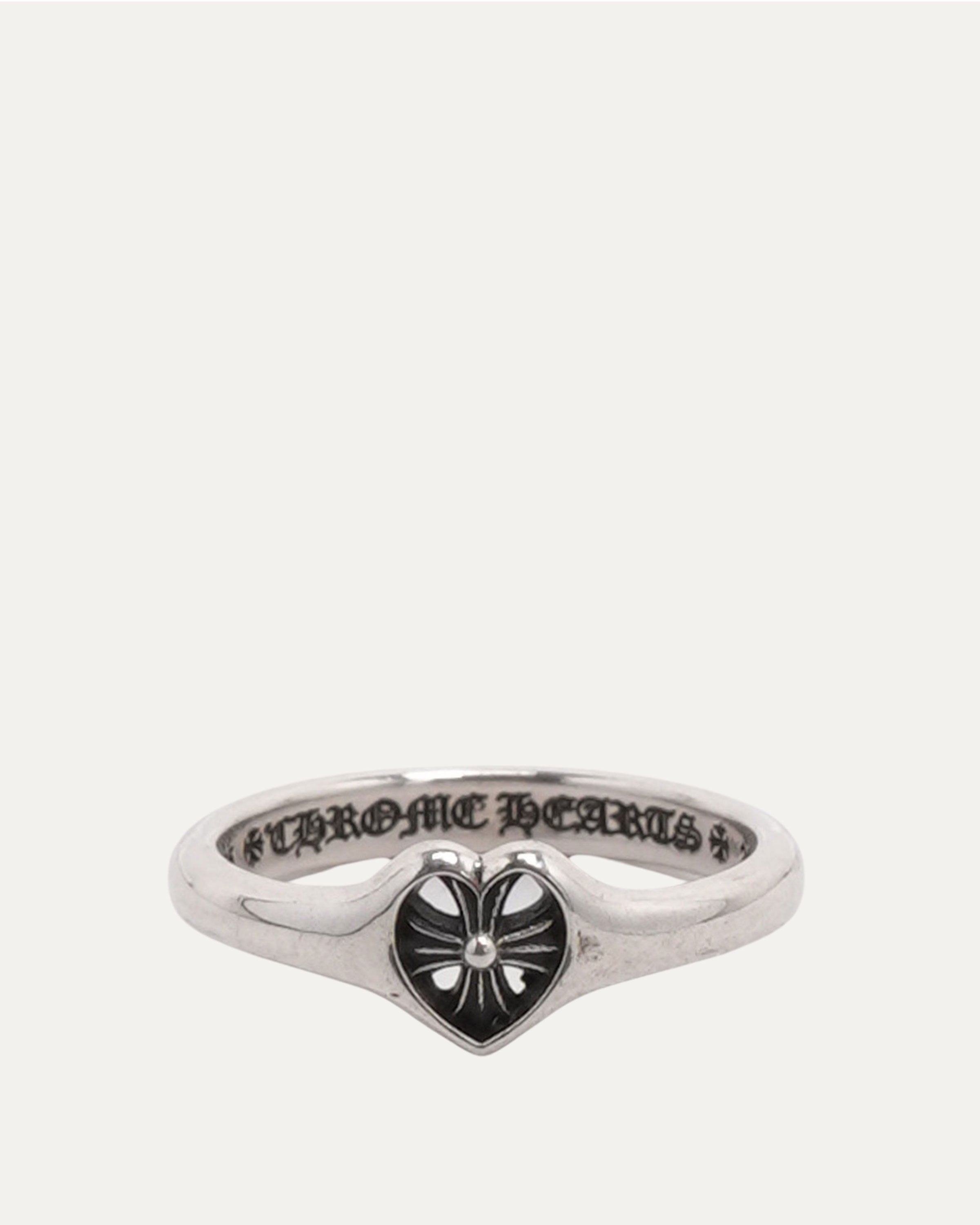 Chrome Hearts Plus Cross Heart Cutout Ring – Justin Reed
