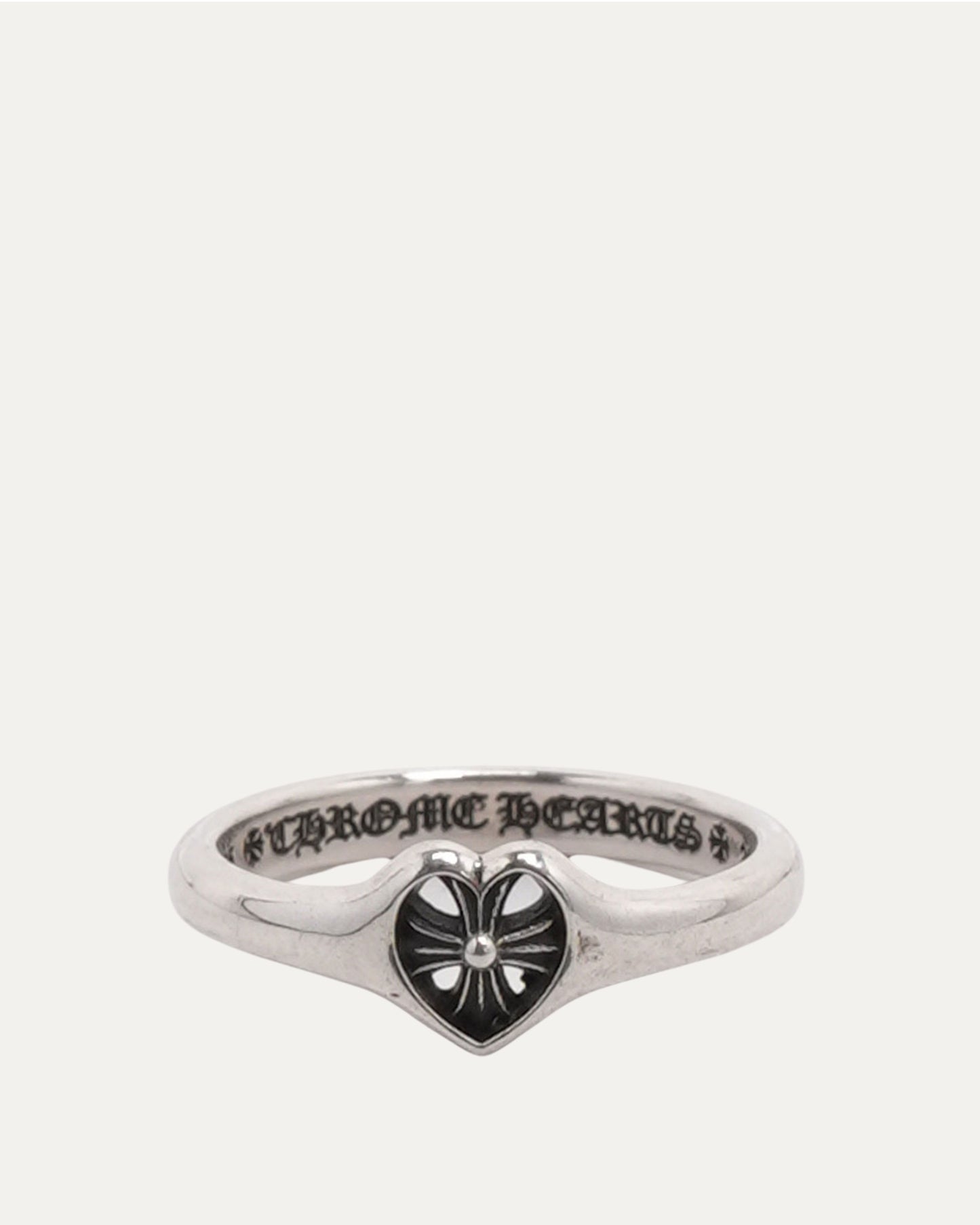 Plus Cross Heart Cutout Ring