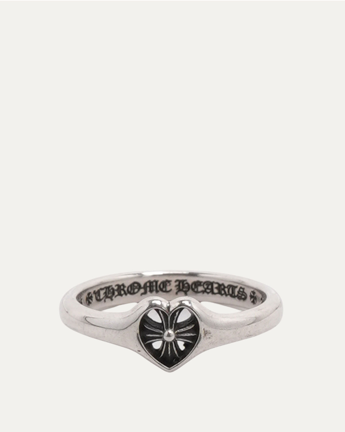 Plus Cross Heart Cutout Ring