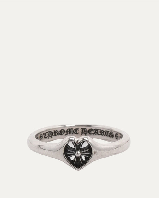 Plus Cross Heart Cutout Ring