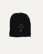 Cashmere Cross Patch Beanie
