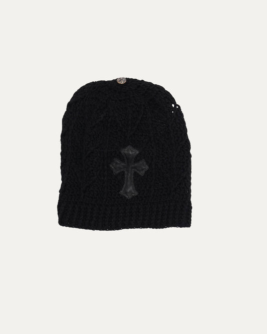 Cashmere Cross Patch Beanie
