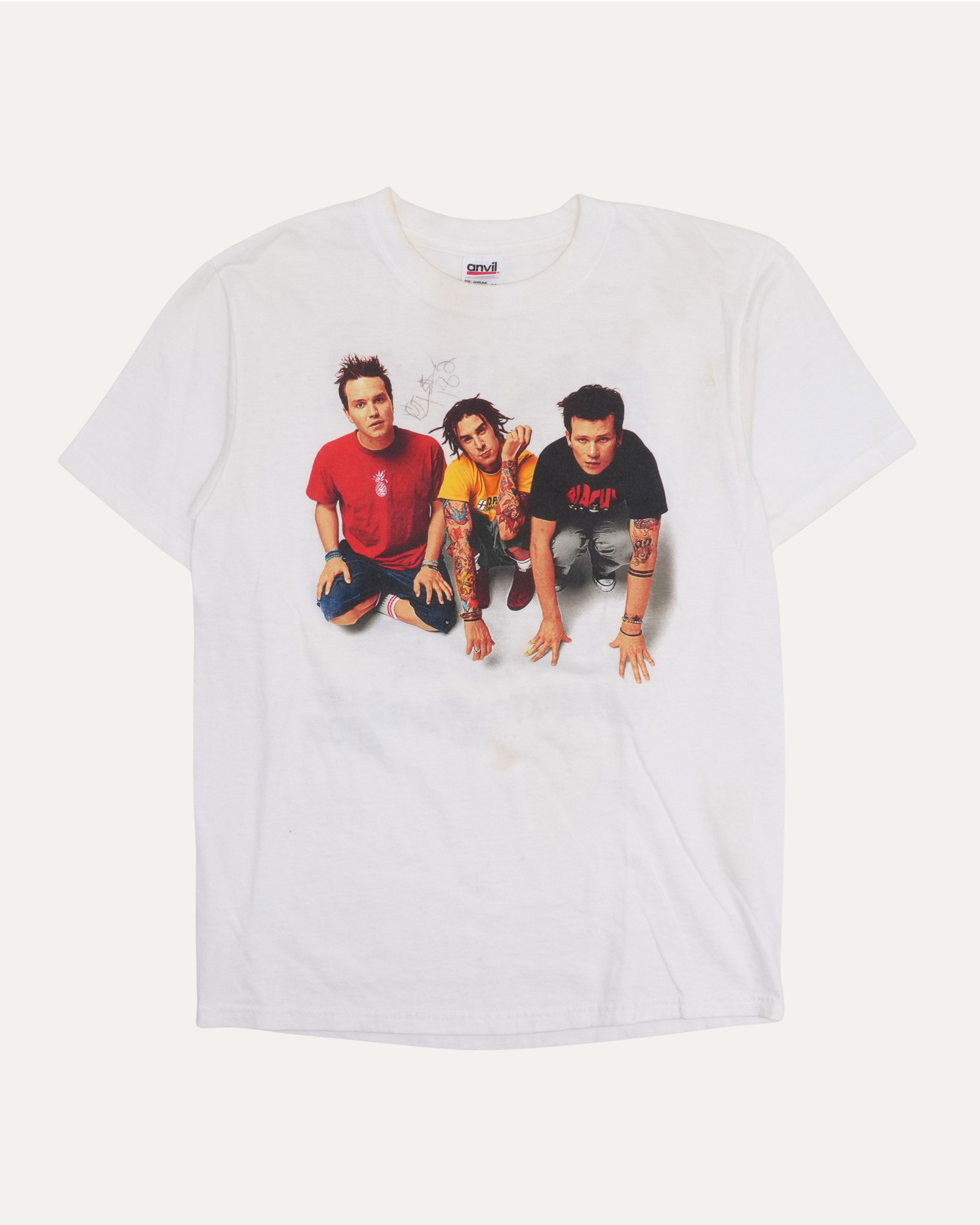 Vintage Blink-182 Signed The Mark Tom And Travis Show Tour 2000 T