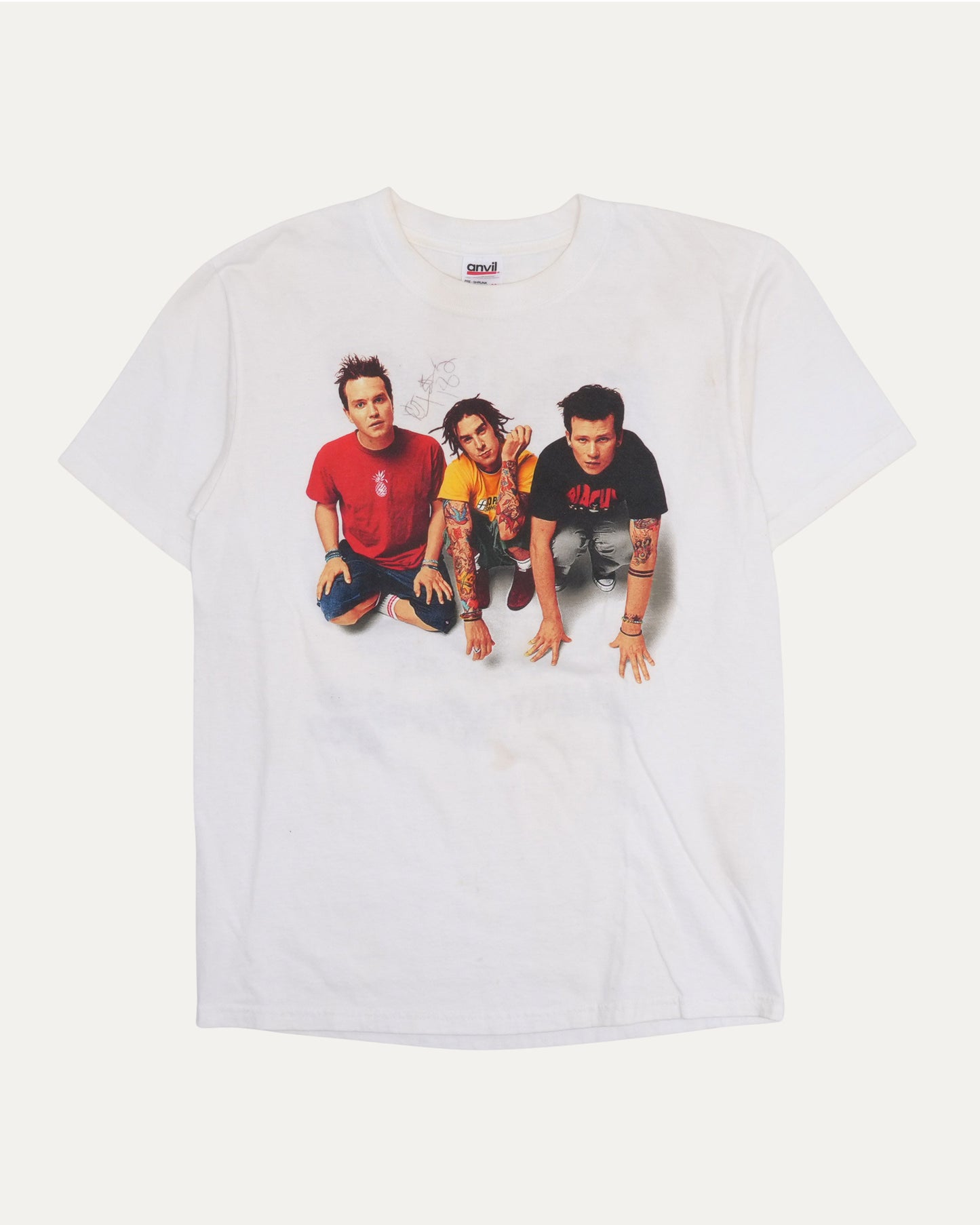Blink-182 Signed The Mark Tom And Travis Show Tour 2000 T-Shirt