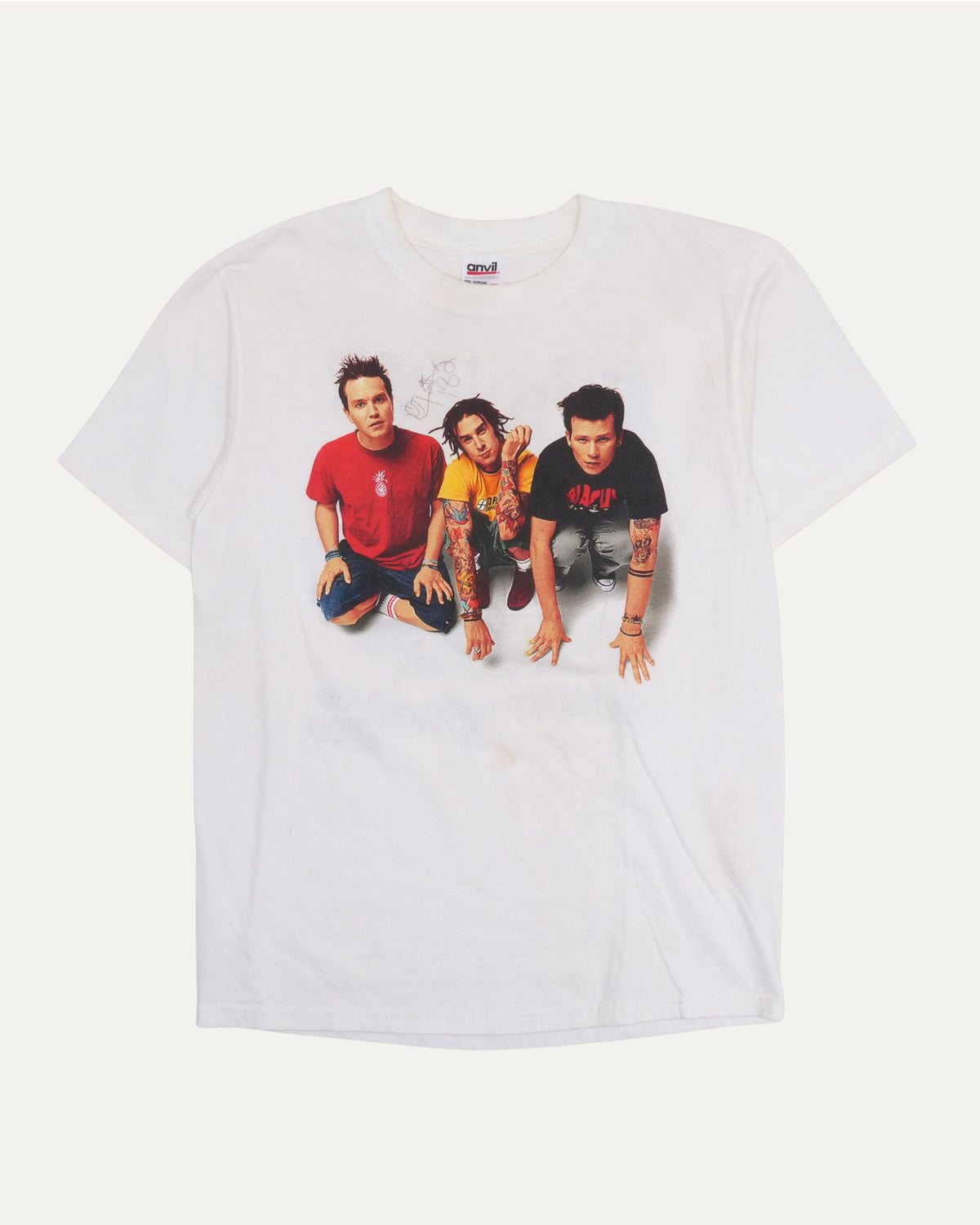 Blink-182 Signed The Mark Tom And Travis Show Tour 2000 T-Shirt