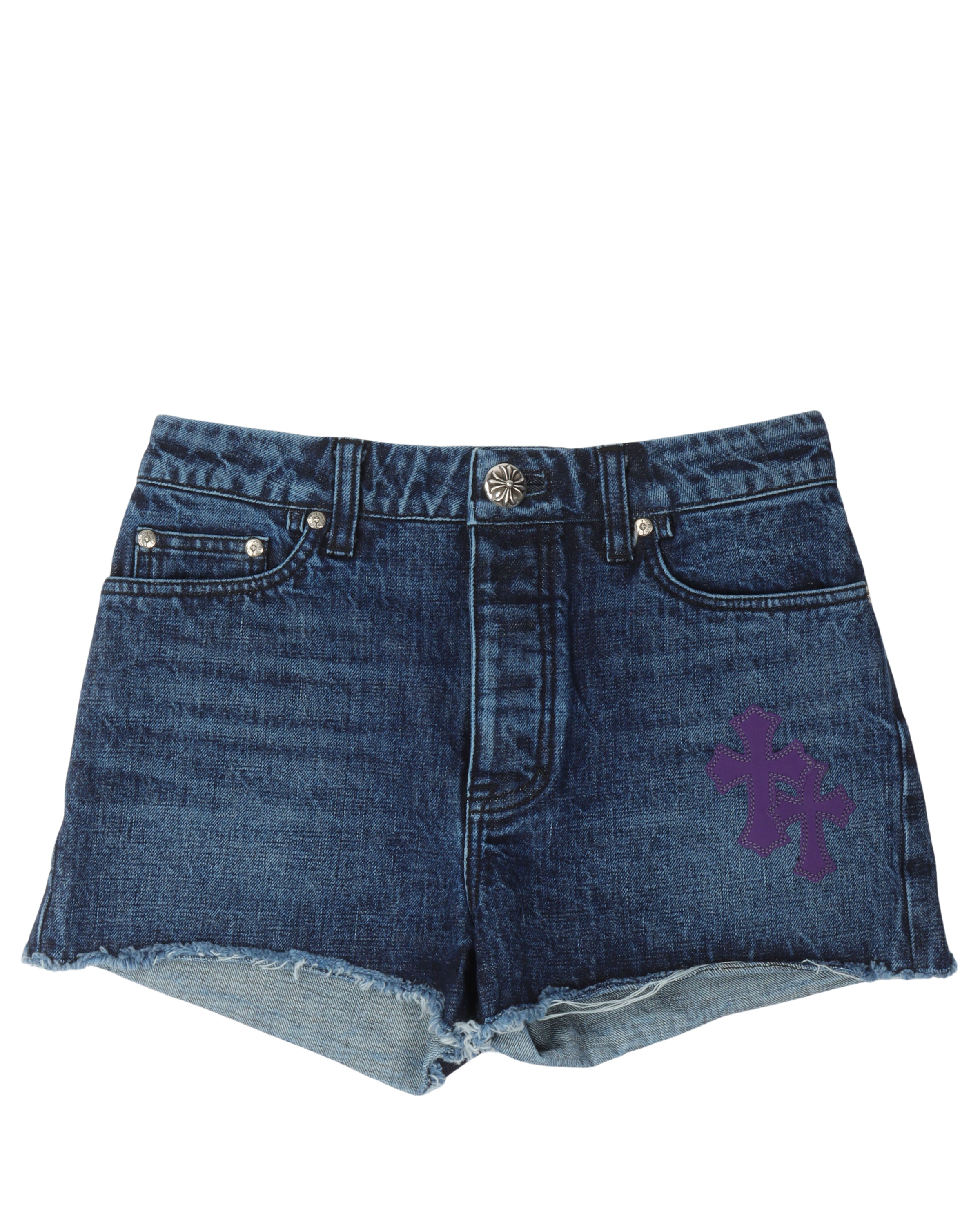 Chrome Hearts Cross Patch Denim Shorts – Justin Reed