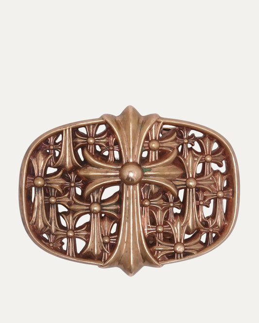 Bronze Cemetery Cross Belt Buckle