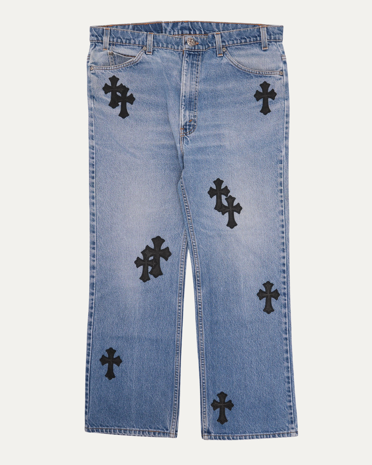 Levi's 517 Orange Tab Cross Patch Jeans