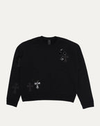 Paper Jam Cross Patch Crewneck Sweatshirt