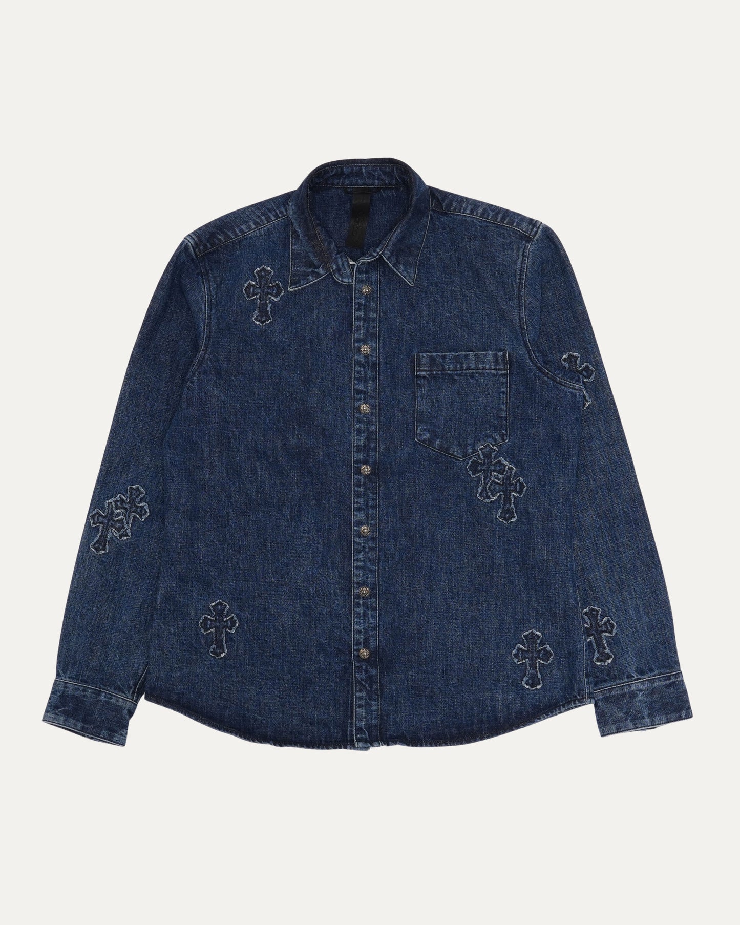 Denim Cross Patch Shirt
