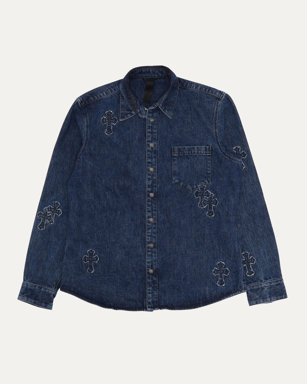 Denim Cross Patch Shirt