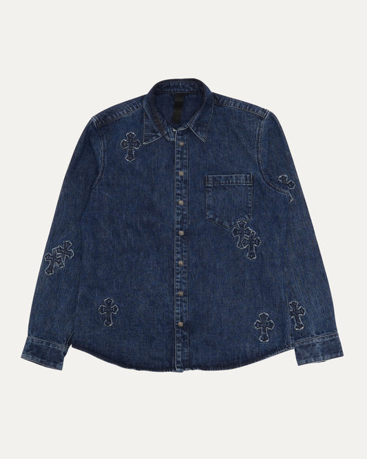 Denim Cross Patch Shirt