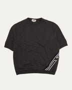 Side Stripe Short Sleeve Sweatshirt