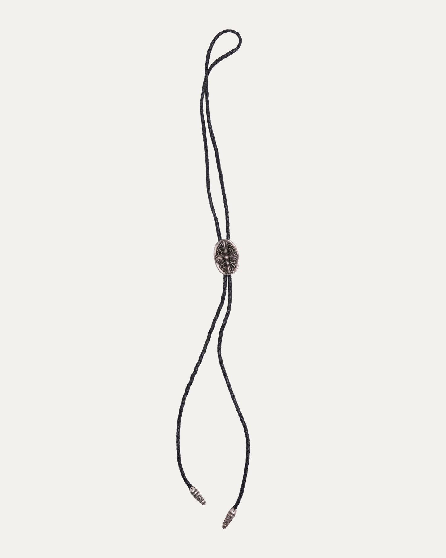 Oval Cross Bolo Tie