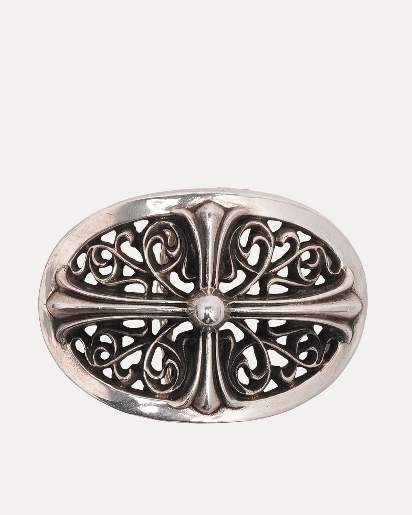 Oval Cross Belt Buckle