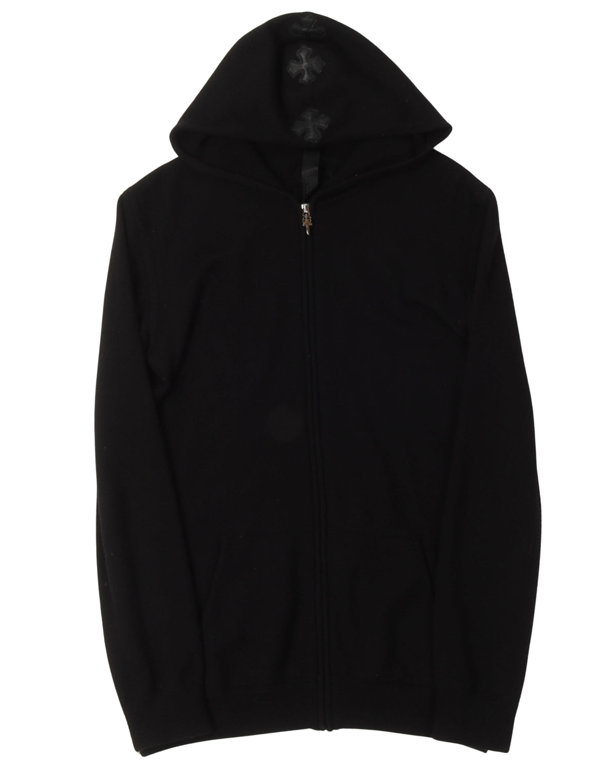Cashmere Plus Cross Patch Zip Up Hoodie