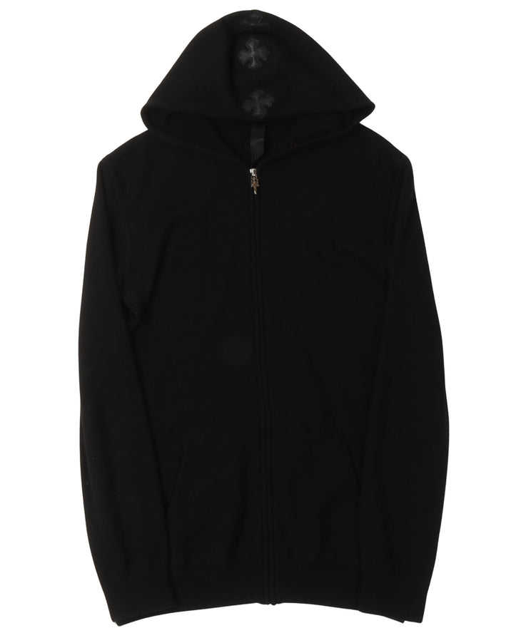 Cashmere Plus Cross Patch Zip Up Hoodie