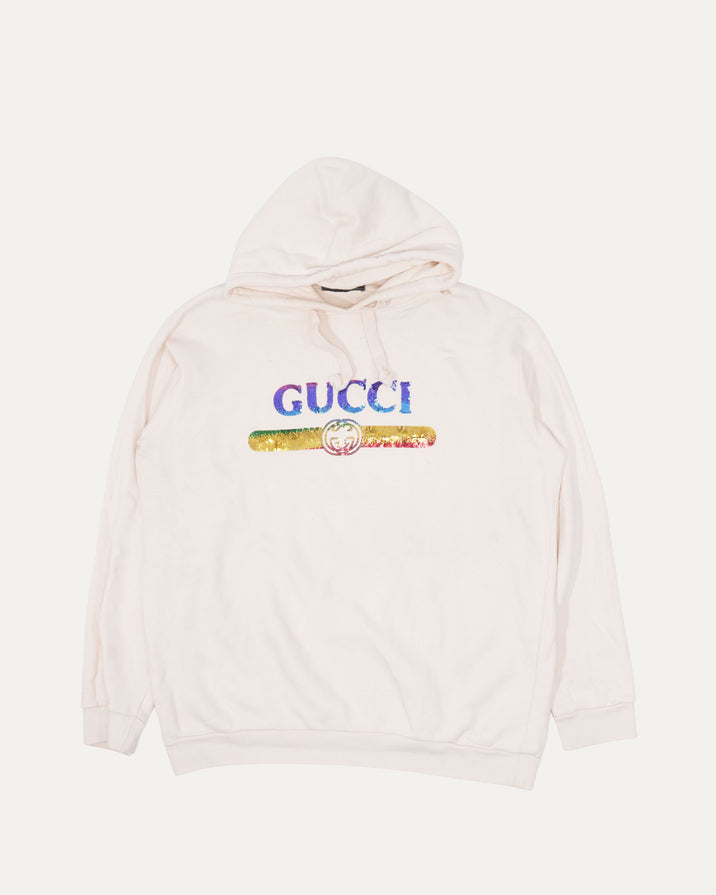 Sequin Logo Hoodie