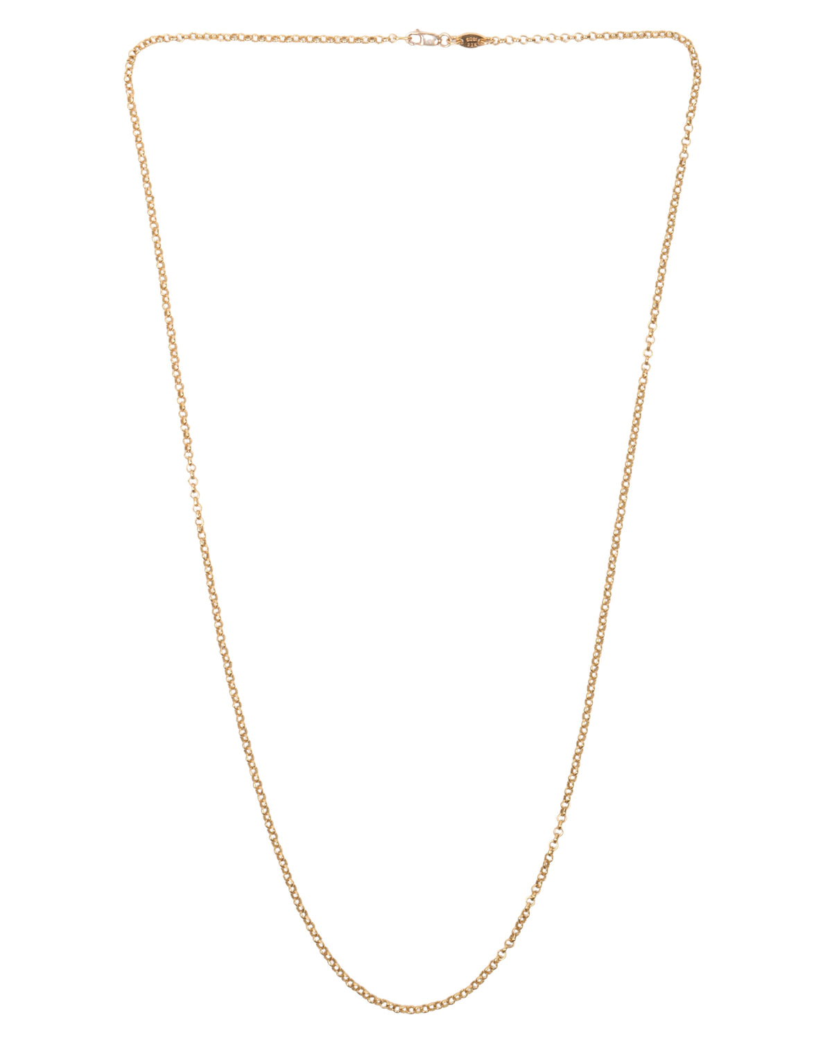 22k Gold Necklace Roll Chain