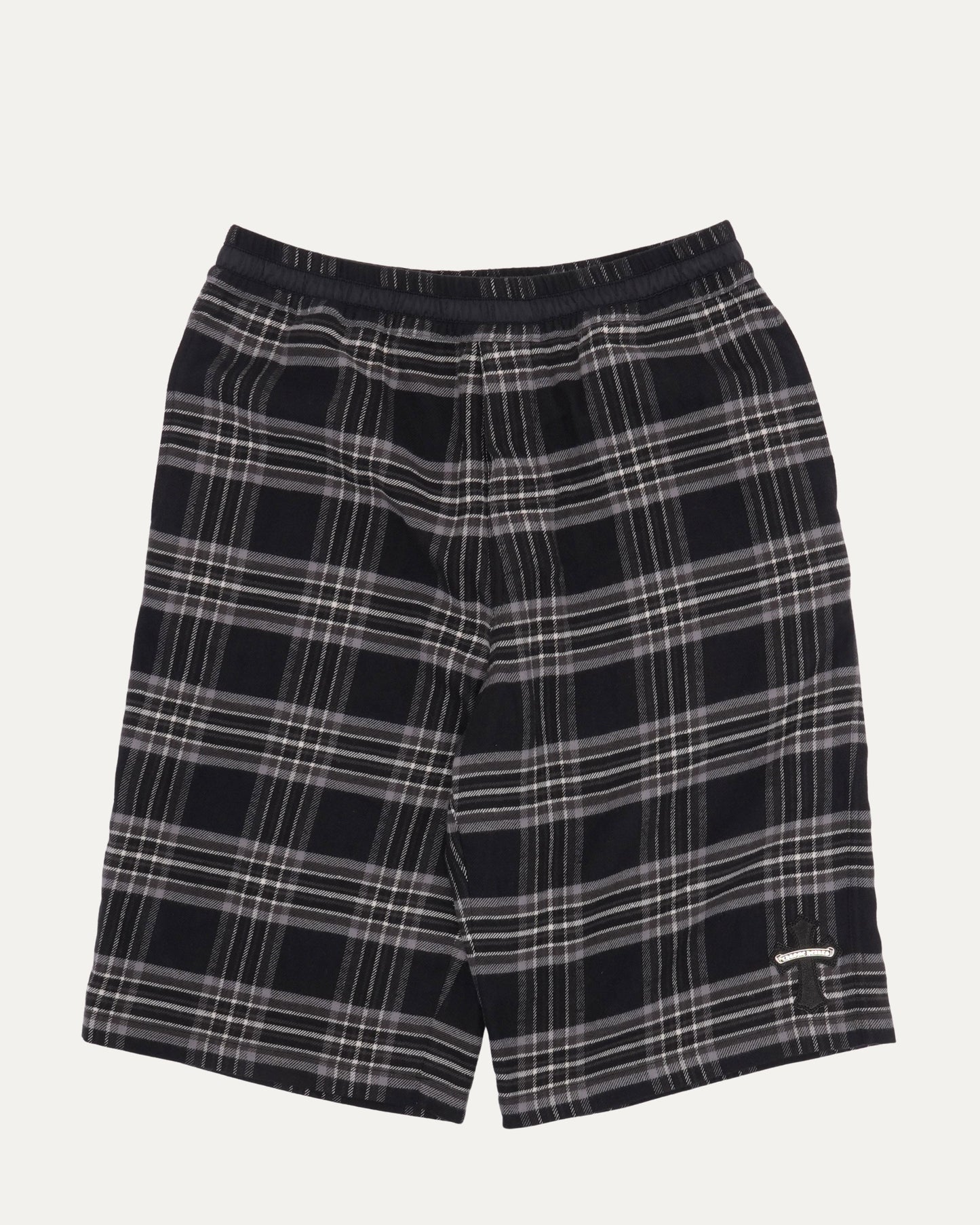 After School Cross Patch Flannel Shorts