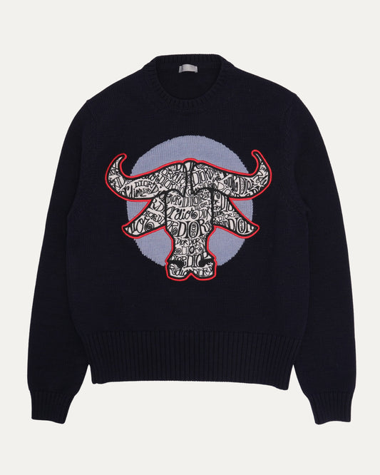 Shawn Stussy Embroidered Ox Sweater