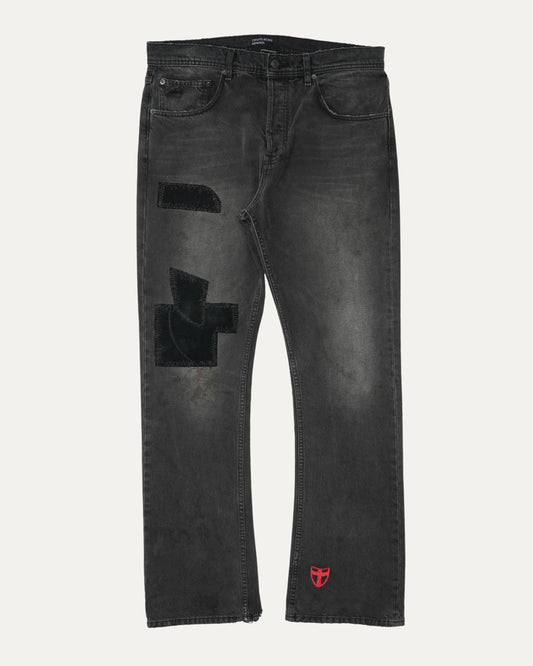 Patchwork Flare Jeans