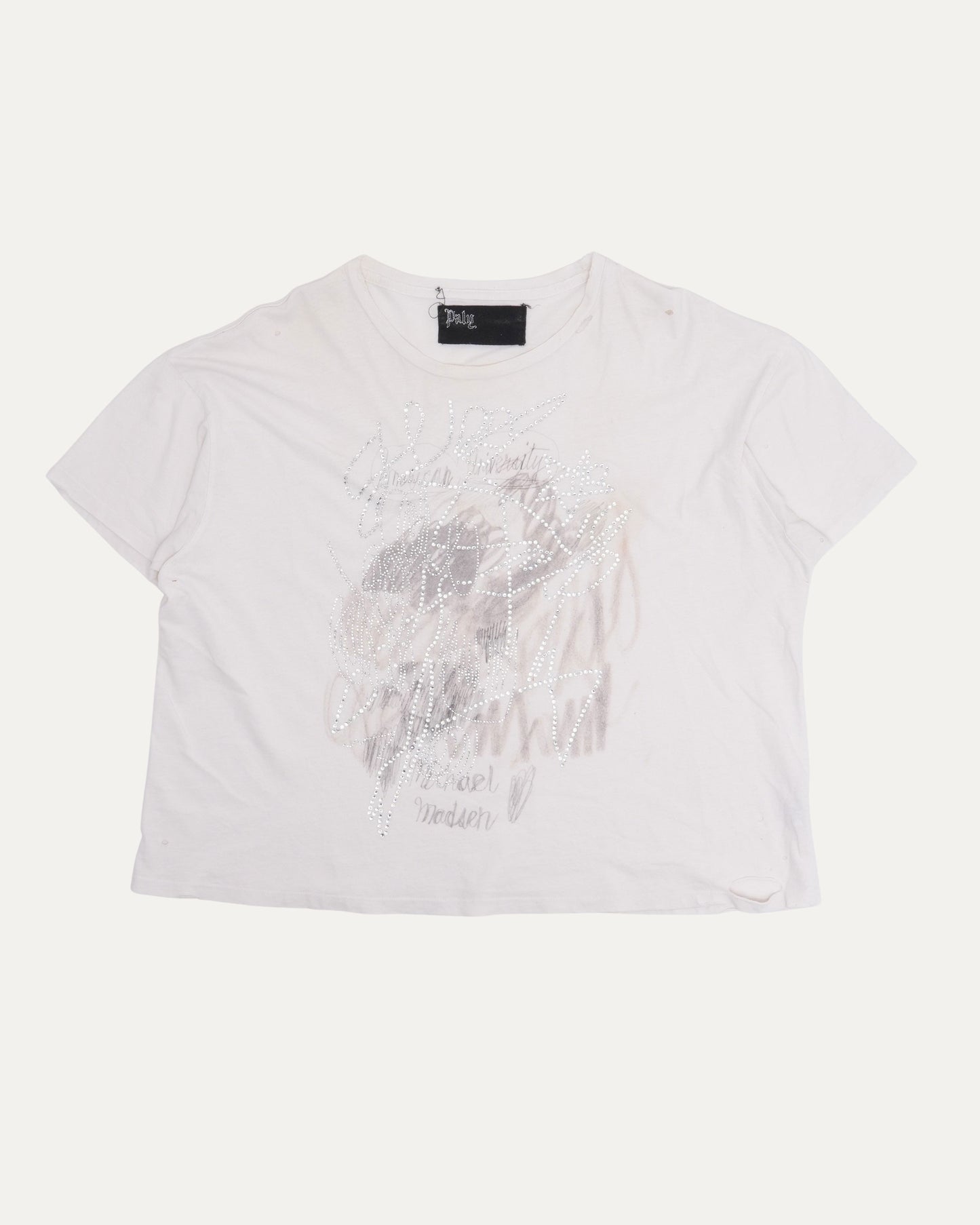 Rhinestone Scribble T-Shirt