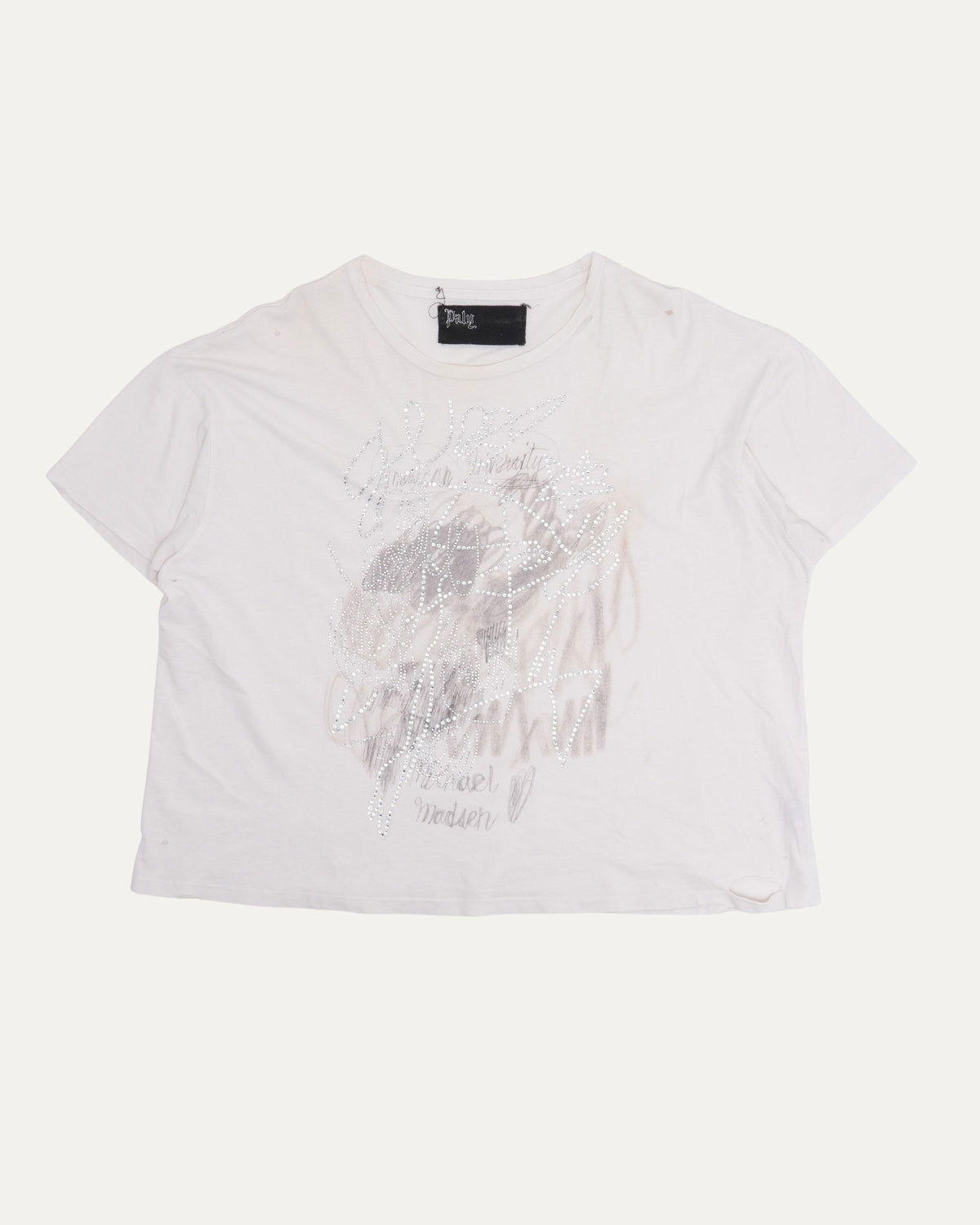 Rhinestone Scribble T-Shirt