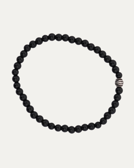 4mm Onyx Plus Ball Bead Bracelet