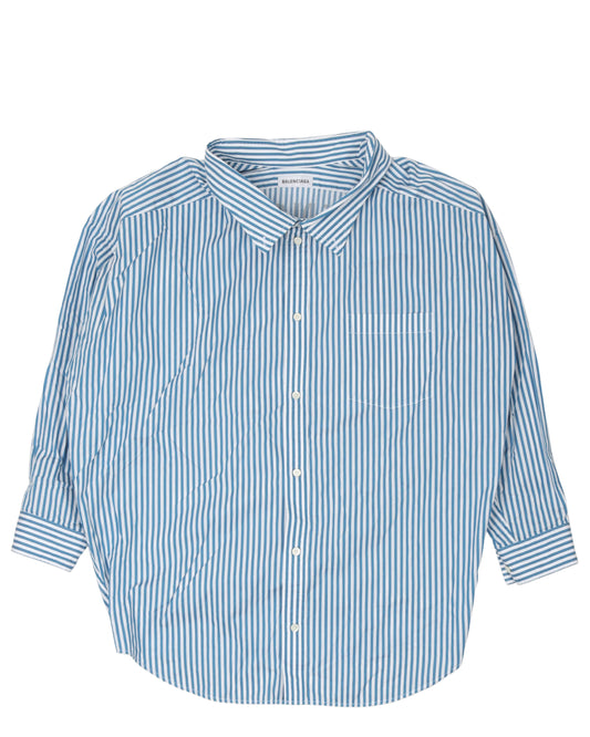 Striped Back Logo Shirt