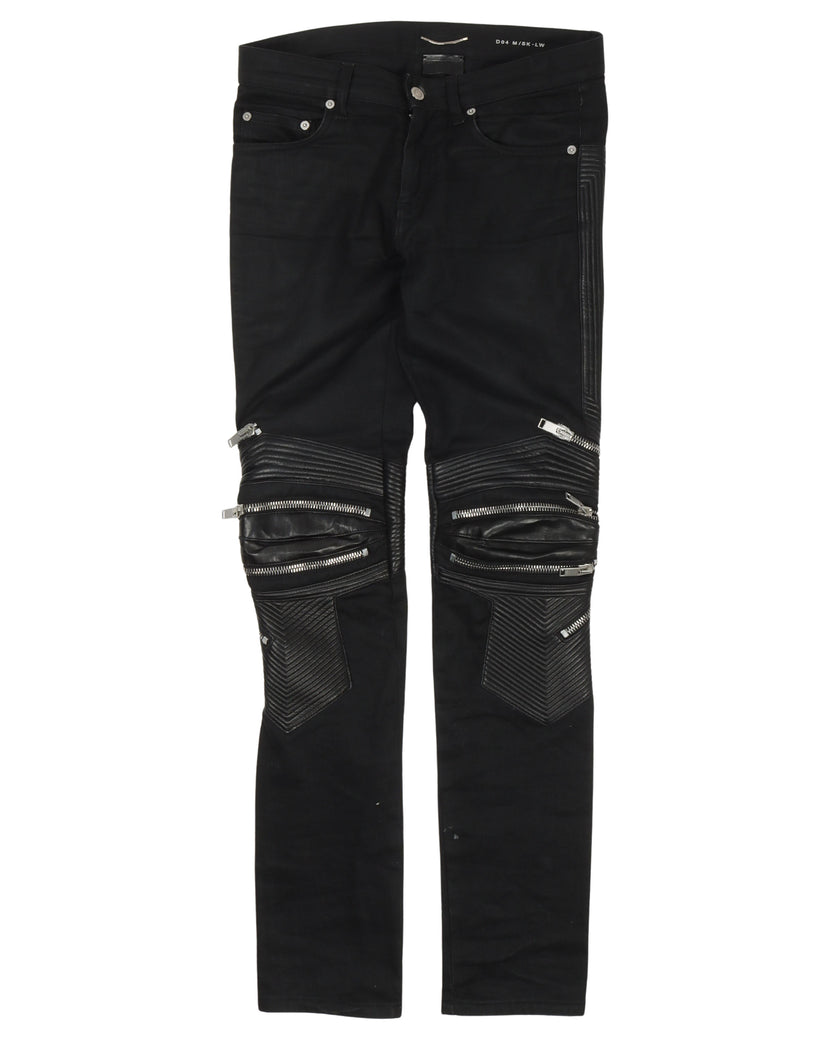 Saint Laurent Leather Jeans