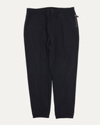 Wool Blend Pleated Drawstring Track Pants