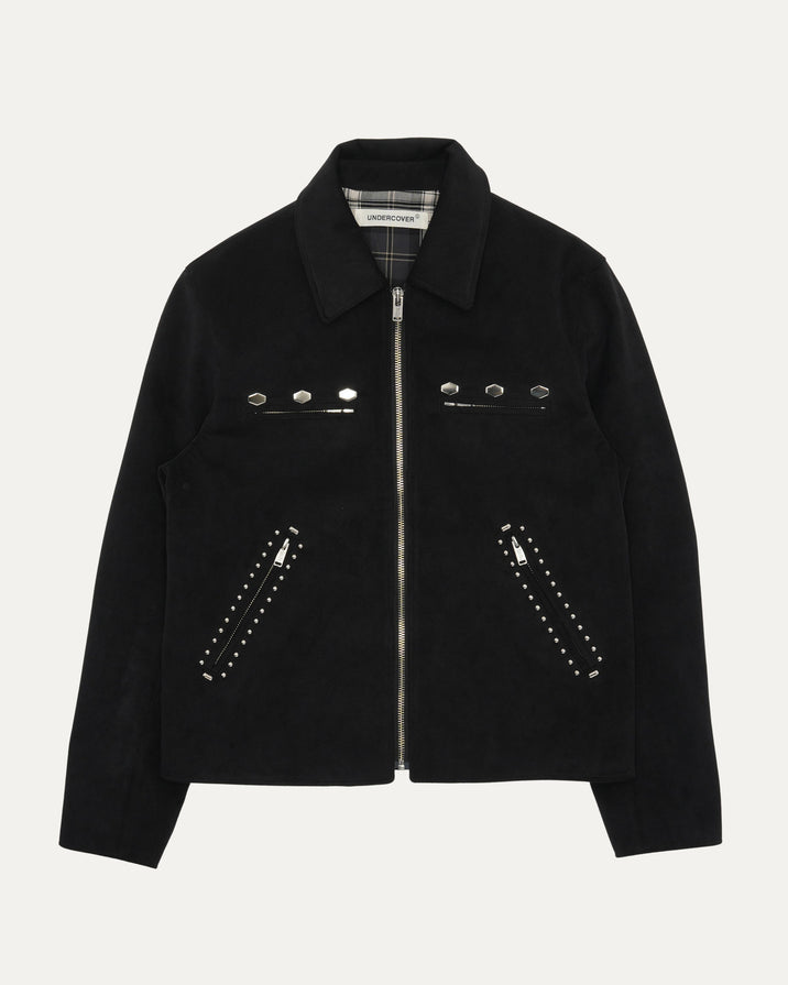 Faux Suede Studded Jacket