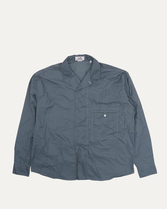 Cotton Blend Contrast Stitch Shirt