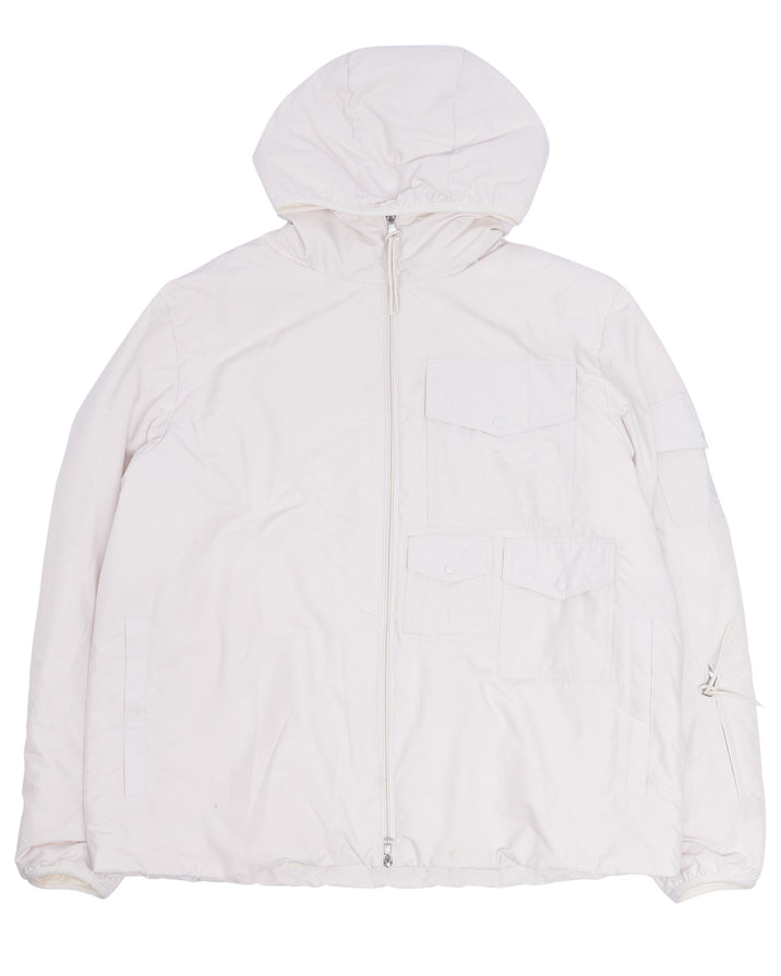 Rila White Nylon Down Jacket
