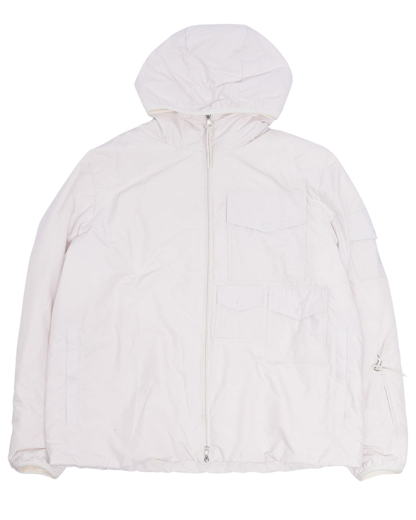 Rila White Nylon Down Jacket