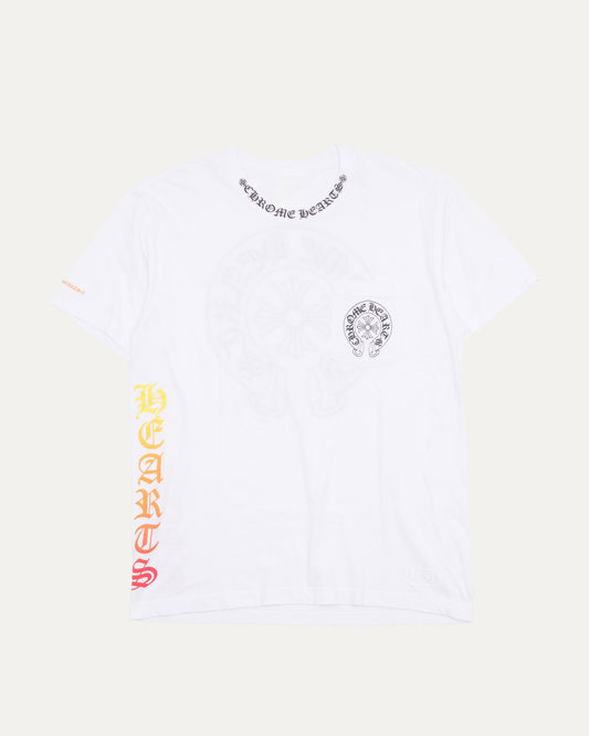 Gradient Neck Logo Pocket T-Shirt