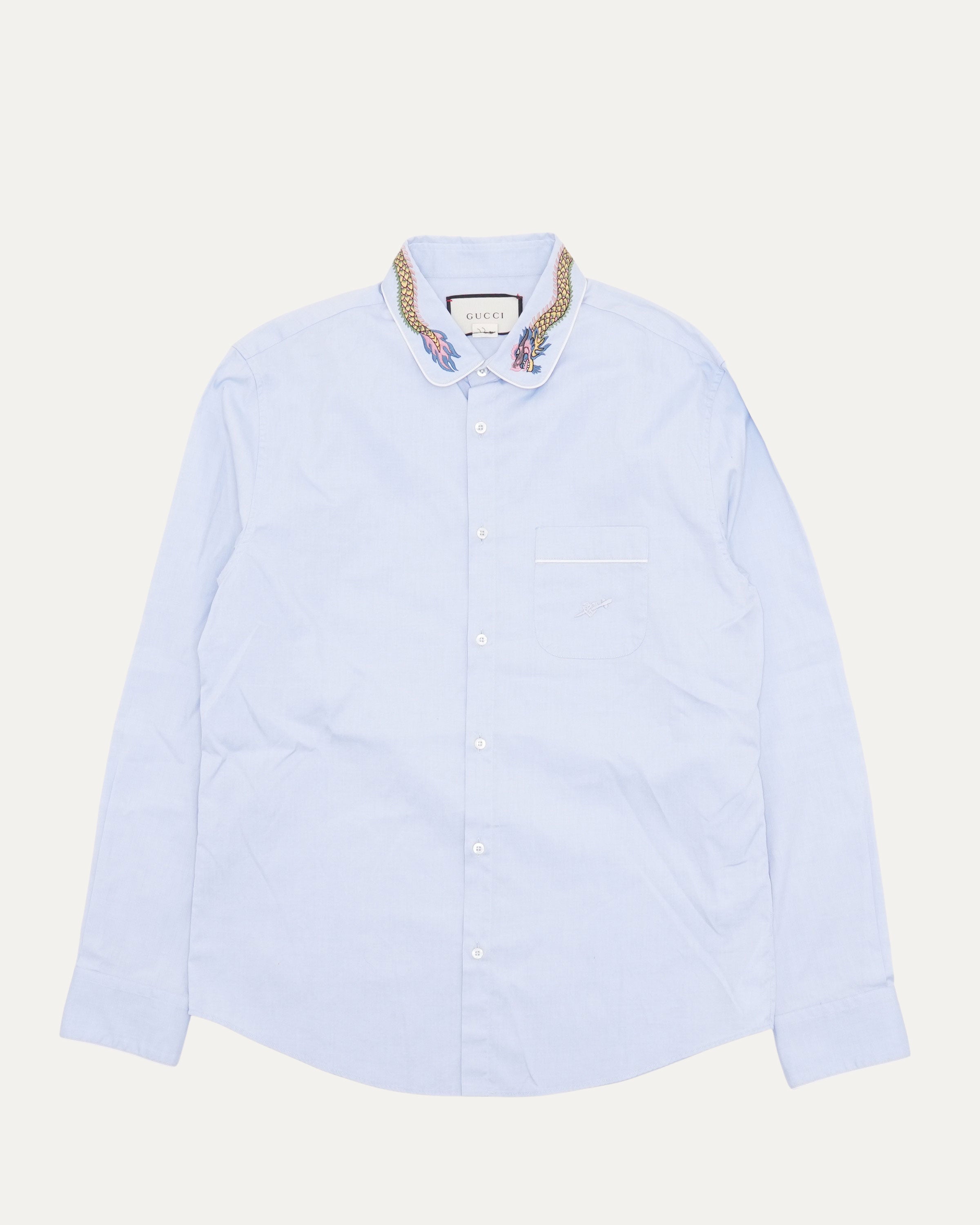 Gucci シャツ Printed cotton jersey T-shirt in navy | GUCCI® US