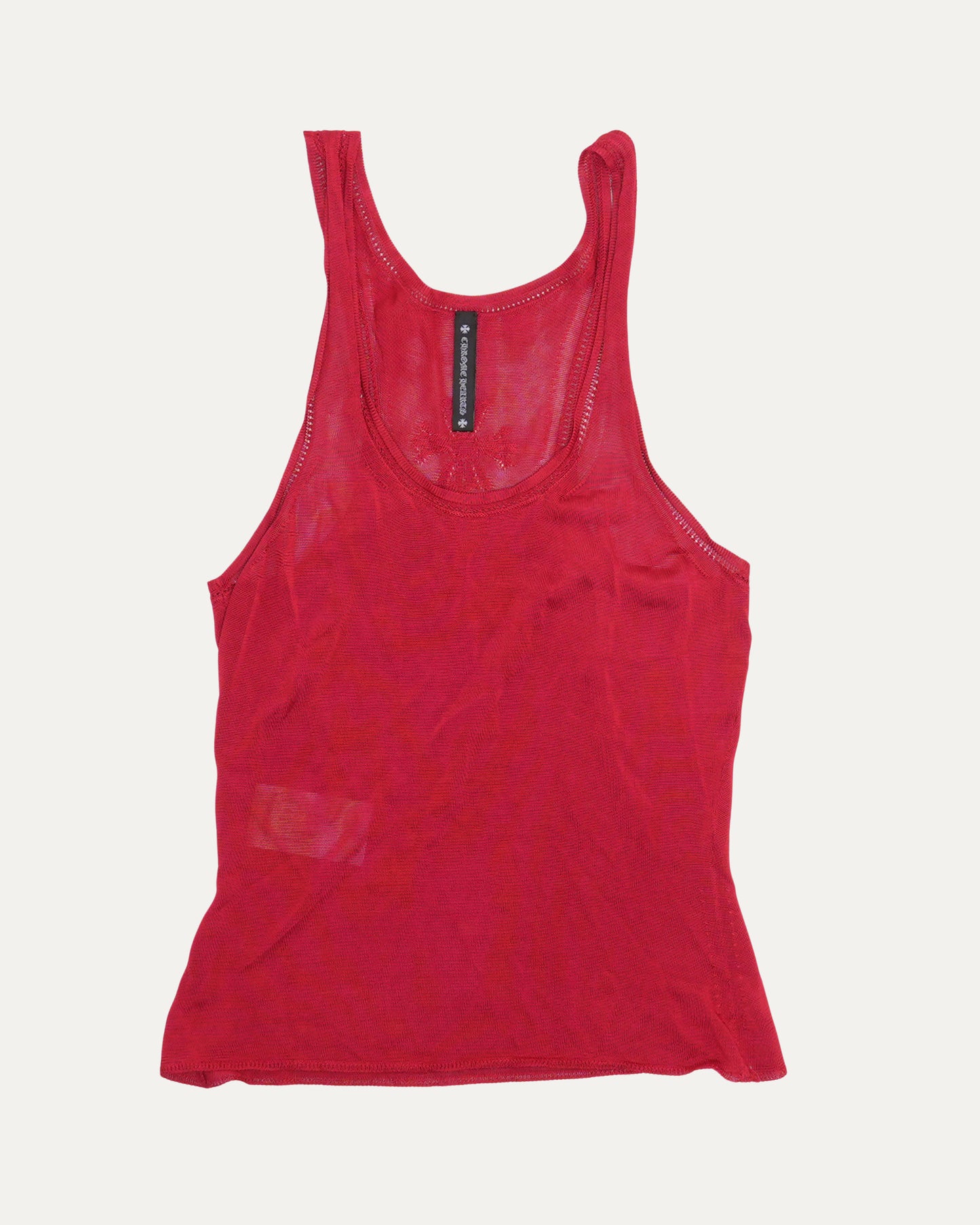 Plus Cross Sheer Tank Top