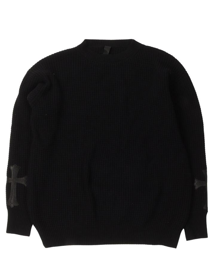 Cashmere Cross Patch Sweater