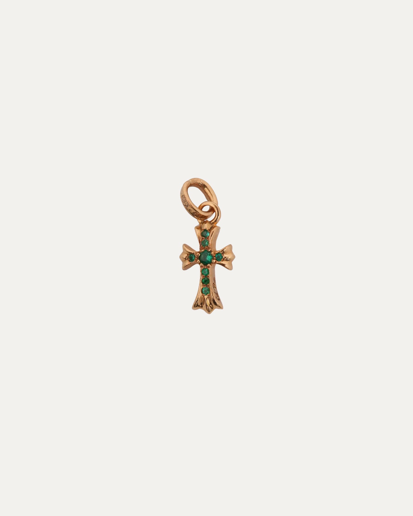 Gold Emerald Baby Fat Pendant