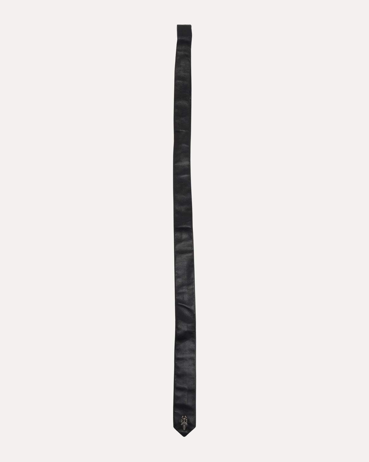 Dagger Embellished Leather Tie