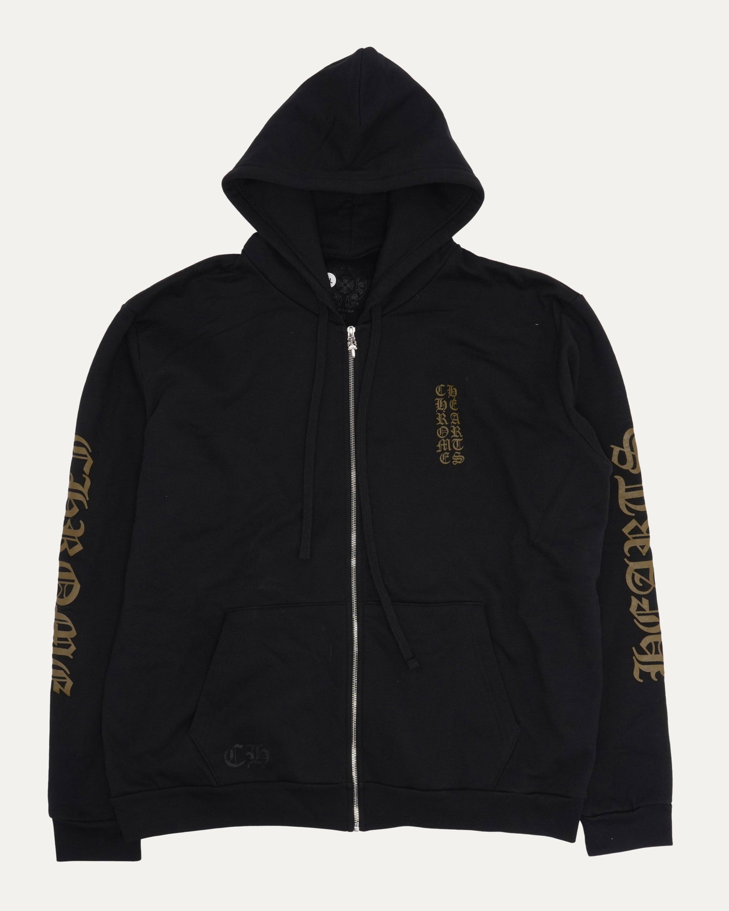 Vertical Logo Zip Hoodie